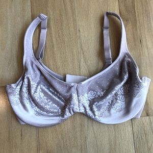 Soma Unlined Minimizer Bra 36DD light pink color